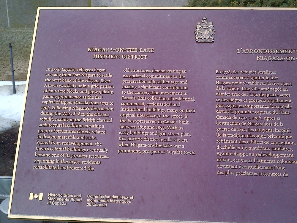 A historical plaque. 